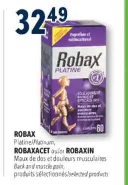 Familiprix ROBAX, Platinum, or ROBAXIN, Back and muscle pain, selected products offer