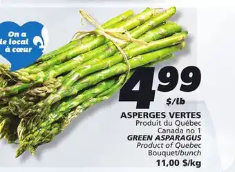 IGA GREEN ASPARAGUS offer