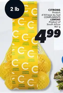 IGA LEMONS offer