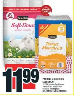 Super C PAPIERS FACIAL TISSUES | SELECTION FACIAL TISSUES offer