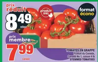 Super C TOMATES EN GRAPPE | STEMMED TOMATOES offer