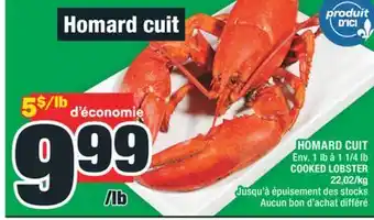 Super C HOMARD CUIT | COOKED LOBSTER offer