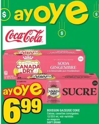 Super C COKE Caisse, canettes consignées SOFT DRINK offer