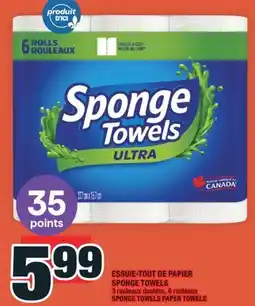 Super C ESSUIE-TOUT DE PAPIER SPONGE TOWELS offer