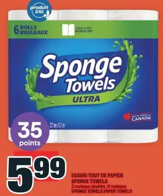 Super C ESSUIE-TOUT DE PAPIER SPONGE TOWELS offer