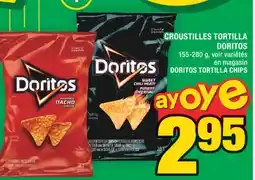 Super C CROUSTILLES TORTILLA DORITOS | DORITOS TORTILLA CHIPS offer