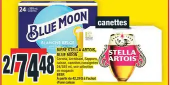 Super C BIÈRE STELLA ARTOIS, BLUE MOON | BEER offer