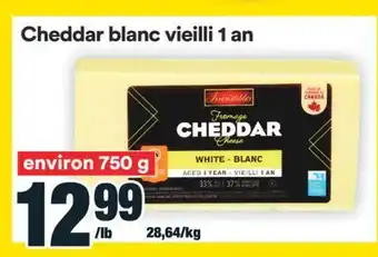 Super C CHEDDAR BLANC VIEILLI 1 AN offer