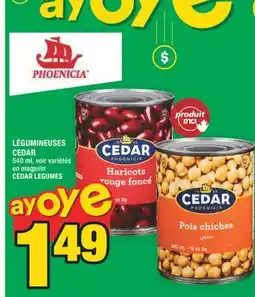 Super C LÉGUMINEUSES CEDAR | CEDAR LEGUMES offer