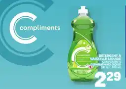 Marché Bonichoix COMPLIMENTS DISHWASHING LIQUID offer