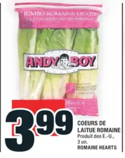 Super C COEURS DE LAITUE ROMAINE | ROMAINE HEARTS offer
