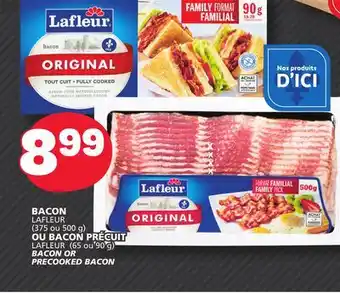 Marché Bonichoix LAFLEUR (375 or 500 g) BACON OR LAFLEUR (65 ou 90 g) PRECOOKED BACON offer
