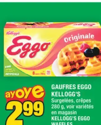 Super C GAUFRES EGGO KELLOGG'S | KELLOGG'S EGGO WAFFLES offer