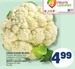 Marché Bonichoix WHITE CAULIFLOWER offer