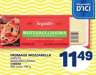 Marché Bonichoix SAPUTO MOZZARELLISSIMA CHEESE offer