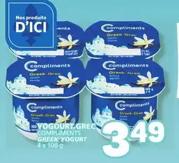 Marché Bonichoix COMPLIMENTS GREEK YOGURT offer