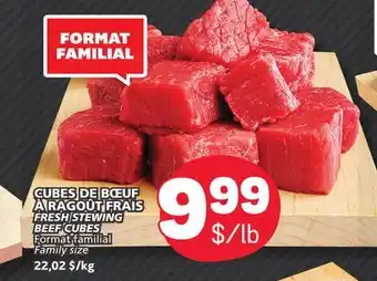 Marché Bonichoix FRESH STEWING BEEF CUBES offer