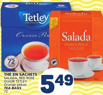 Marché Bonichoix SALADA, RED ROSE OR TETLEY TEA BAGS offer