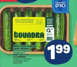 Marché Bonichoix MINI SEEDLESS CUCUMBERS offer