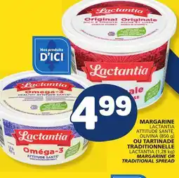 Marché Bonichoix LACTANTIA ATTITUDE SANTÉ, OLIVINA (850 g) LACTANTIA (1,28 kg) MARGARINE OR TRADITIONAL SPREAD offer