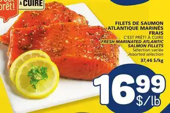Marché Bonichoix C'EST PRÊT! À CUIRE FRESH MARINATED ATLANTIC SALMON FILLETS offer