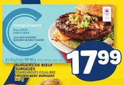 Marché Bonichoix COMPLIMENTS FROZEN BEEF BURGERS offer