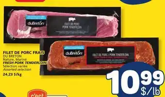 Marché Bonichoix DU BRETON FRESH PORK TENDERLOIN offer