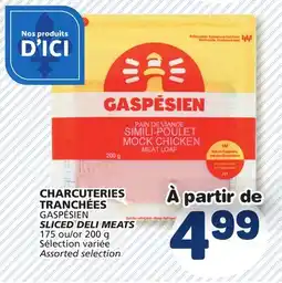 Marché Bonichoix GASPÉSIEN SLICED DELI MEATS offer