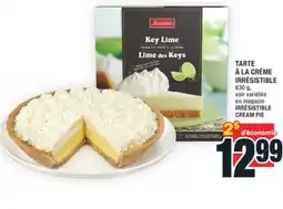 Super C TARTE À LA CRÈME IRRÉSISTIBLE | IRRÉSISTIBLE CREAM PIE offer