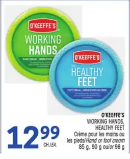 Uniprix O'KEEFFE'S WORKING HANDS, HEALTHY FEET Crème pour les mains ou les pieds/Hand or foot cream offer