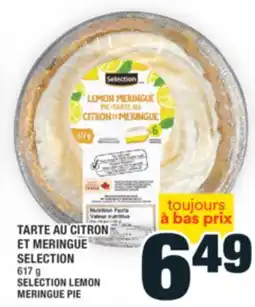 Super C TARTE AU CITRON ET MERINGUE SELECTION | SELECTION LEMON MERINGUE PIE offer