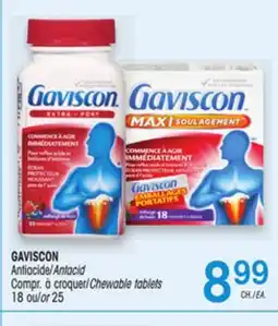 Uniprix GAVISCON Antiacide/Antacid Compr. à croquer/Chewable tablets offer