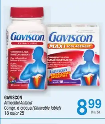 Uniprix GAVISCON Antiacide/Antacid Compr. à croquer/Chewable tablets offer