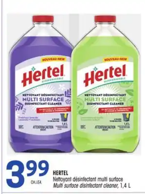 Uniprix HERTEL Nettoyant désinfectant multi surface/Multi surface disinfectant cleaner offer