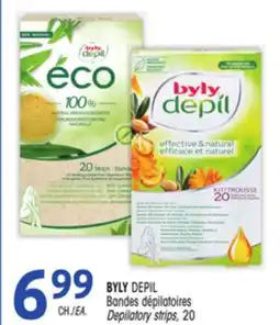 Uniprix BYLY DEPIL Bandes dépilatoires /Depilatory strips offer