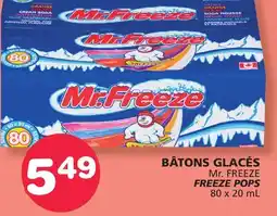 Marches Tradition Mr. FREEZE FREEZE POPS offer