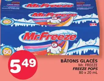 Marches Tradition Mr. FREEZE FREEZE POPS offer