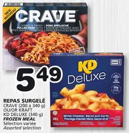 Marches Tradition CRAVE (200 à 340 g) OU/OR KRAFT KD DELUXE (340 g) FROZEN MEAL offer