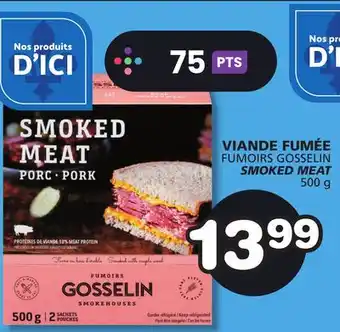 Marches Tradition FUMOIRS GOSSELIN SMOKED MEAT offer