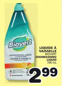 Marches Tradition BIOVERT DISHWASHING LIQUID offer