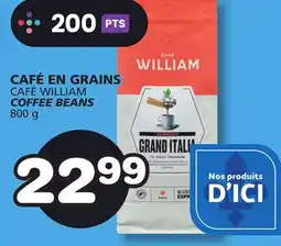 Marches Tradition CAFÉ WILLIAM COFFEE BEANS offer