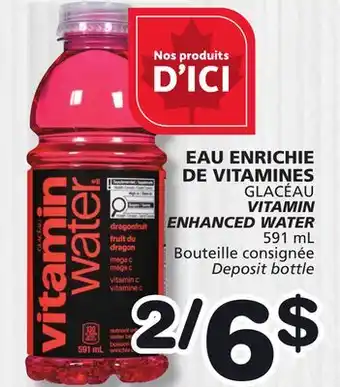 Marches Tradition GLACÉAU VITAMIN ENHANCED WATER offer