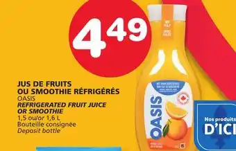 Marches Tradition OASIS REFRIGERATED FRUIT JUICE OR SMOOTHIE offer