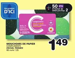 Marches Tradition COMPLIMENTS FACIAL TISSUES offer