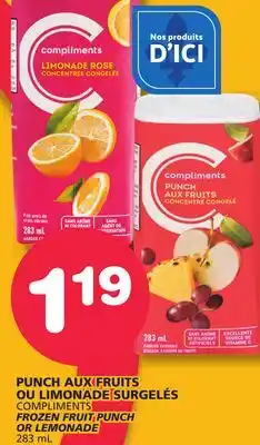 Marches Tradition COMPLIMENTS FROZEN FRUIT PUNCH OR LEMONADE offer