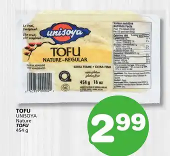 Marches Tradition UNISOYA Nature TOFU offer