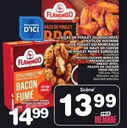 Marches Tradition FLAMINGO FROZEN CHICKEN WINGS OR BREADED CHICKEN BREAST BITES, FILLETS OR CHICKEN THIGH PIECES offer