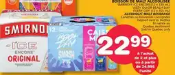 Marches Tradition SMIRNOFF ICE ENCORE(12 x 330 mL), VIZZY OR BEACH DAY EVERY DAY (12 x 355 mL) ALCOHOLIC MALT BEVERAGE offer