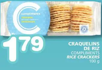 Marches Tradition COMPLIMENTS RICE CRACKERS offer