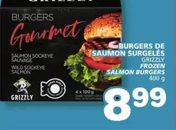 Marches Tradition GRIZZLY FROZEN SALMON BURGERS offer